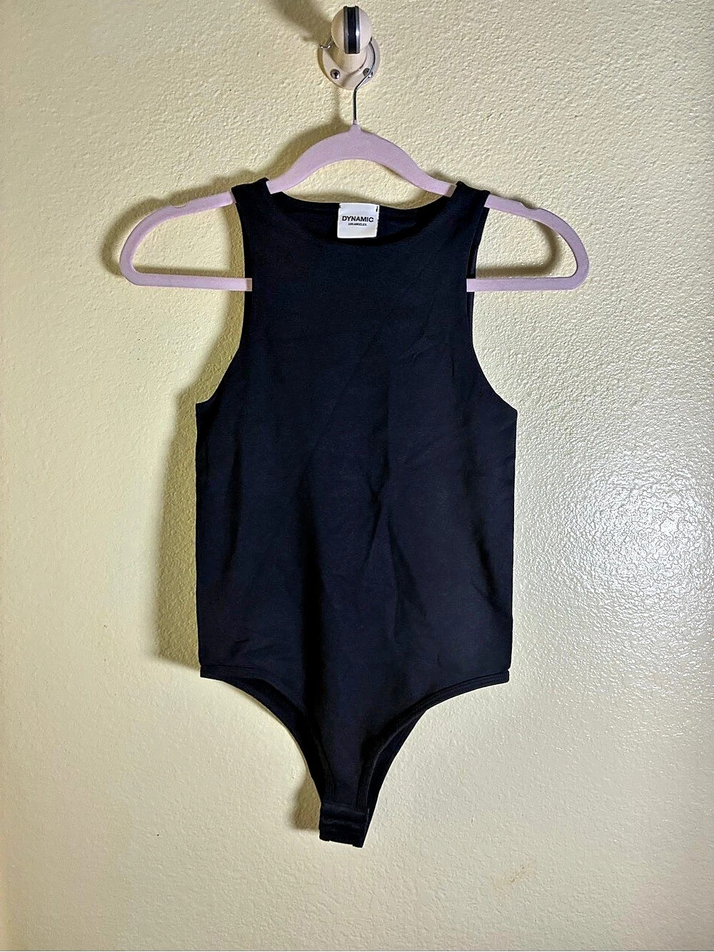 NWOT DYNAMIC LOS ANGELES Black One-Piece Bodysuit, Size OS